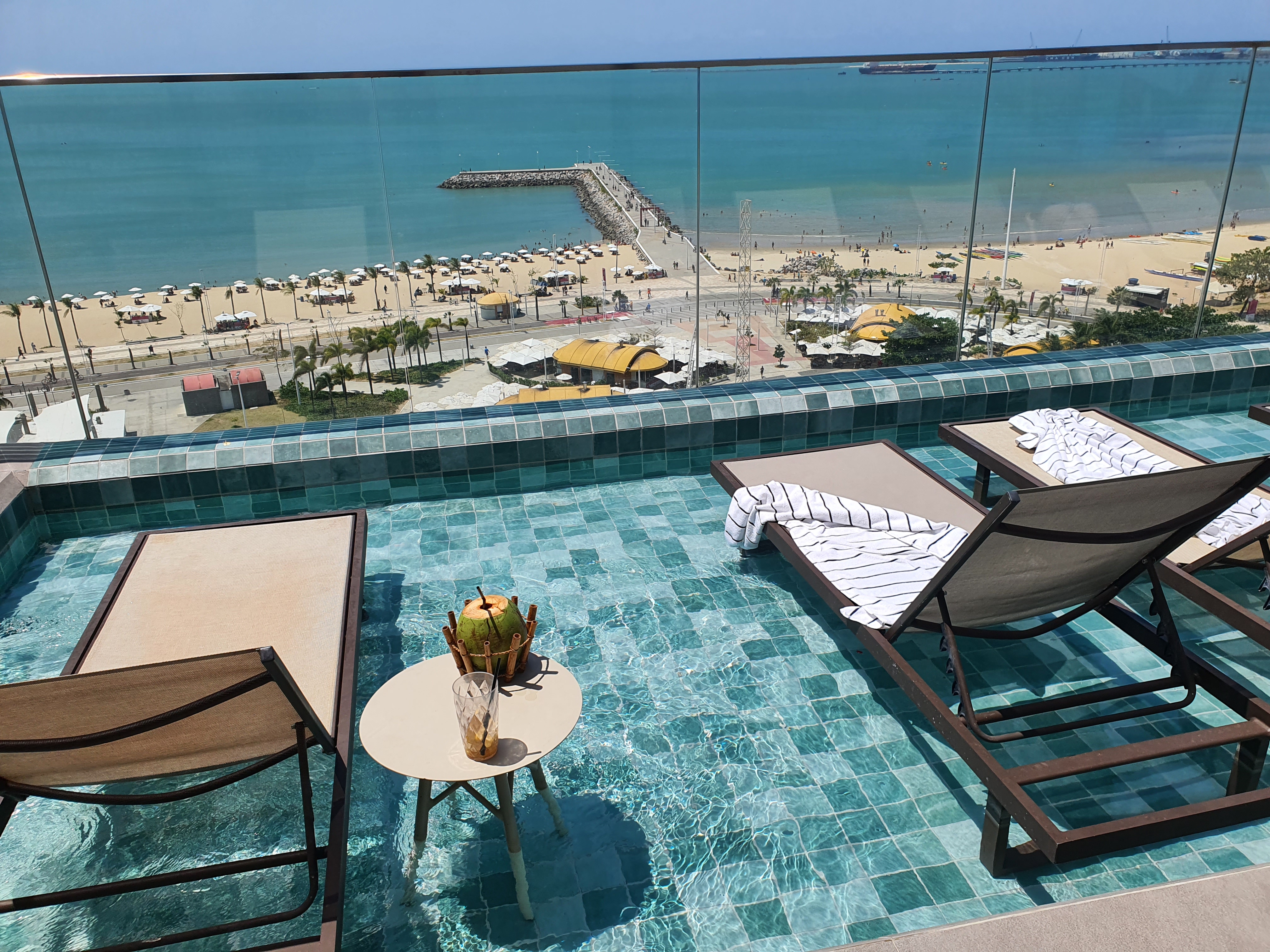 Luxurious pool area